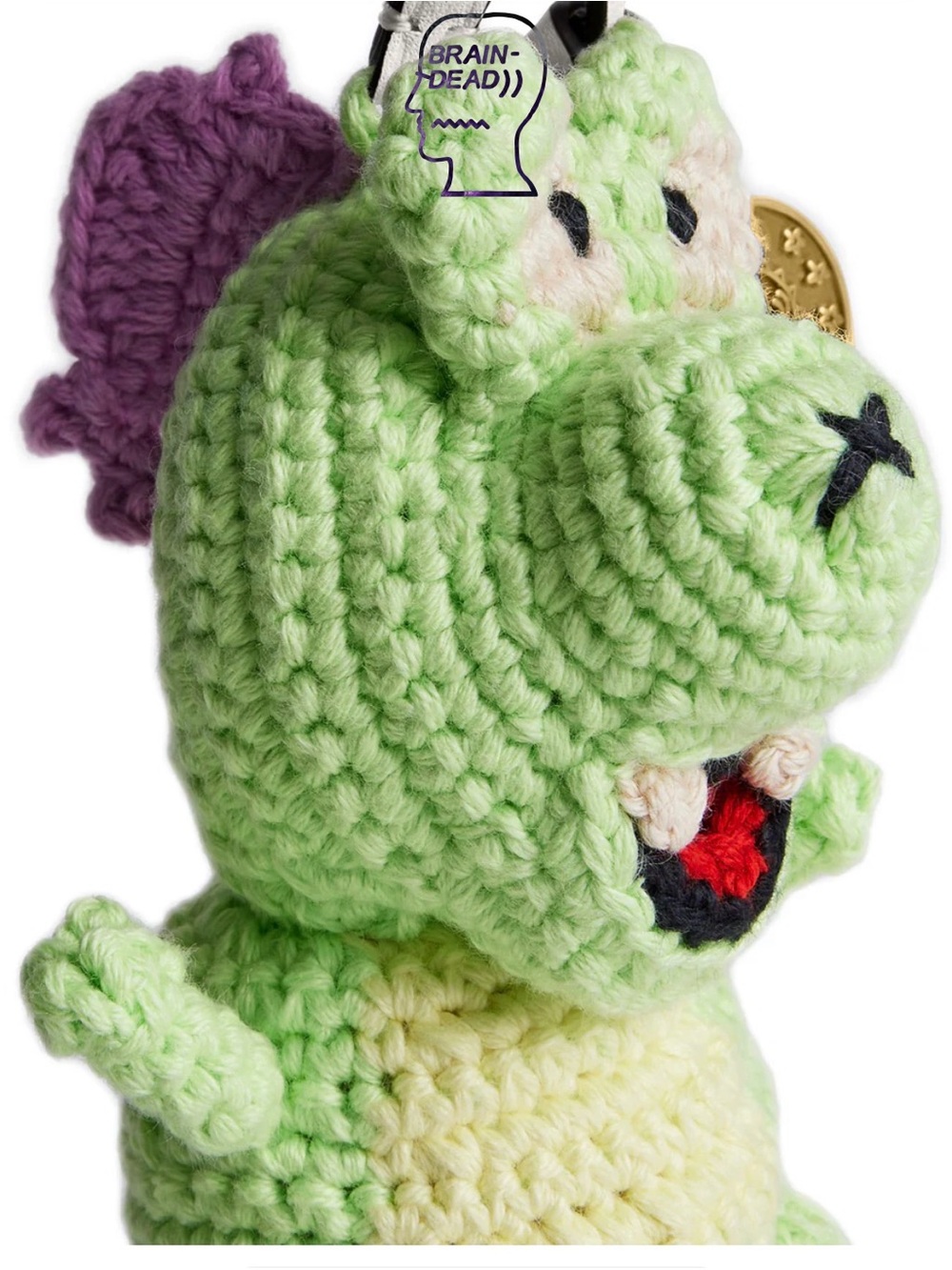 Coach x Brain Dead Darby Dino crochet bag charm